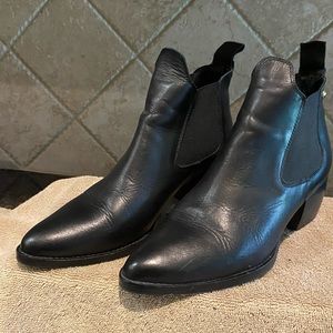 Topshop Black Ankle Boots